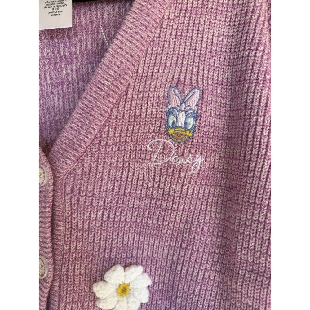 2026 Disney Daisy Duck Cardigan Sweater for Adults by Her Universe Size XXL NWT - Picture 2 of 3